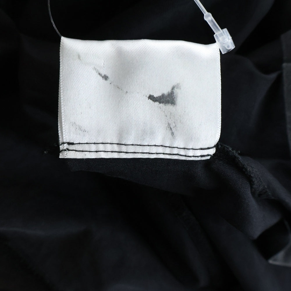 GIVENCHY(ジバンシィ) Overlapped Embroidered Tee オーバーラップエンブロイダリー レイヤード フーデッドTシャツ 長袖カットソー ブラック