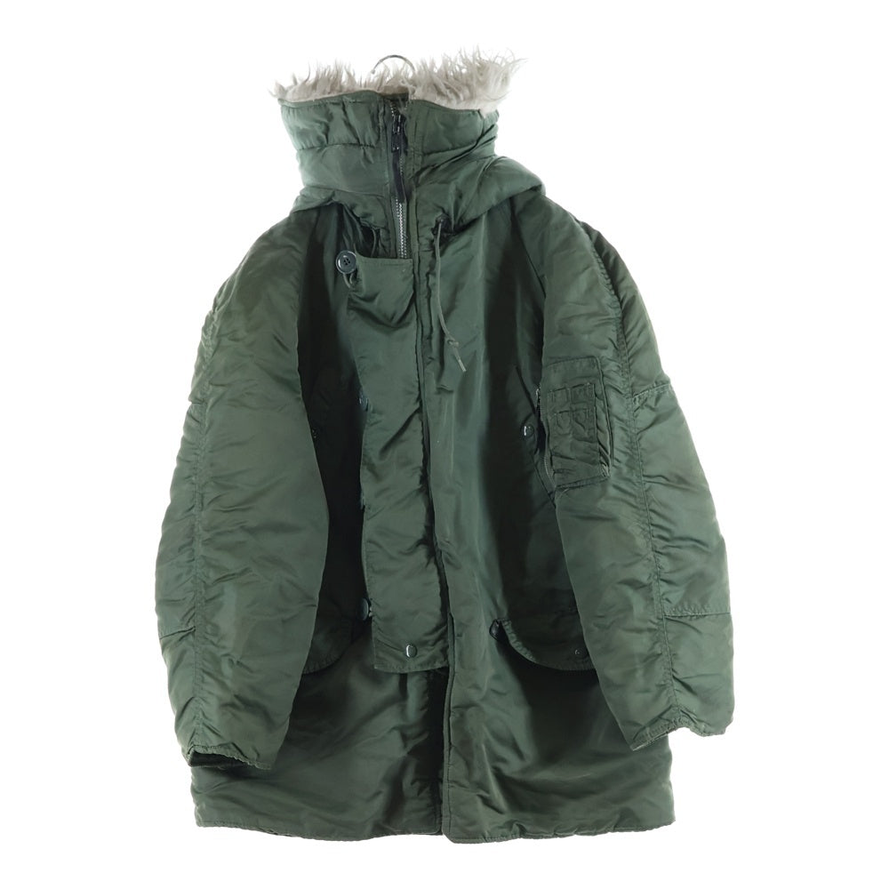 ALPHA INDUSTRIES(アルファ インダストリーズ) N-2B PARKA USA製 ファーフーデッド フライトジャケット カーキ 1615-573-8335