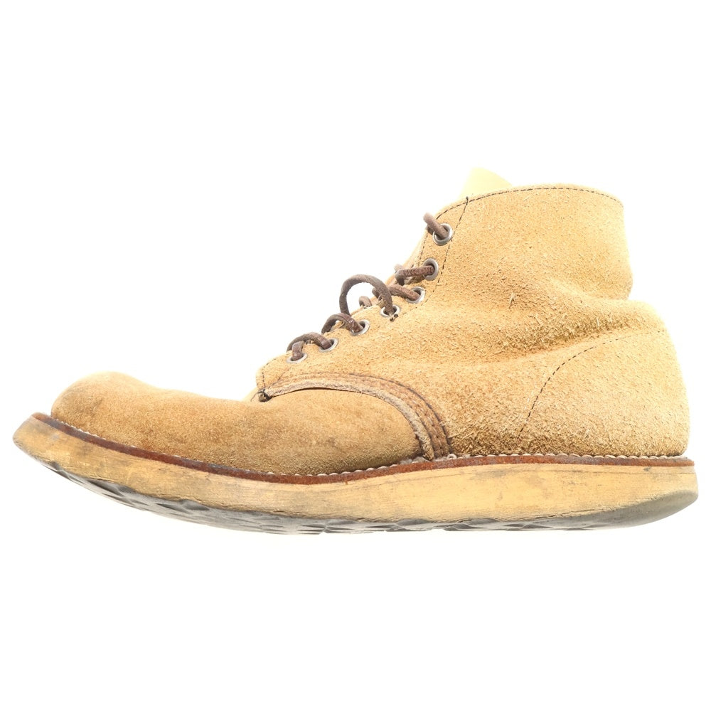 RED WING(レッド ウイング) 90S IRISH SETTER アイリッシュセッター 半円犬タグ USA製 スエード レースアップ ワークブーツ ベージュ