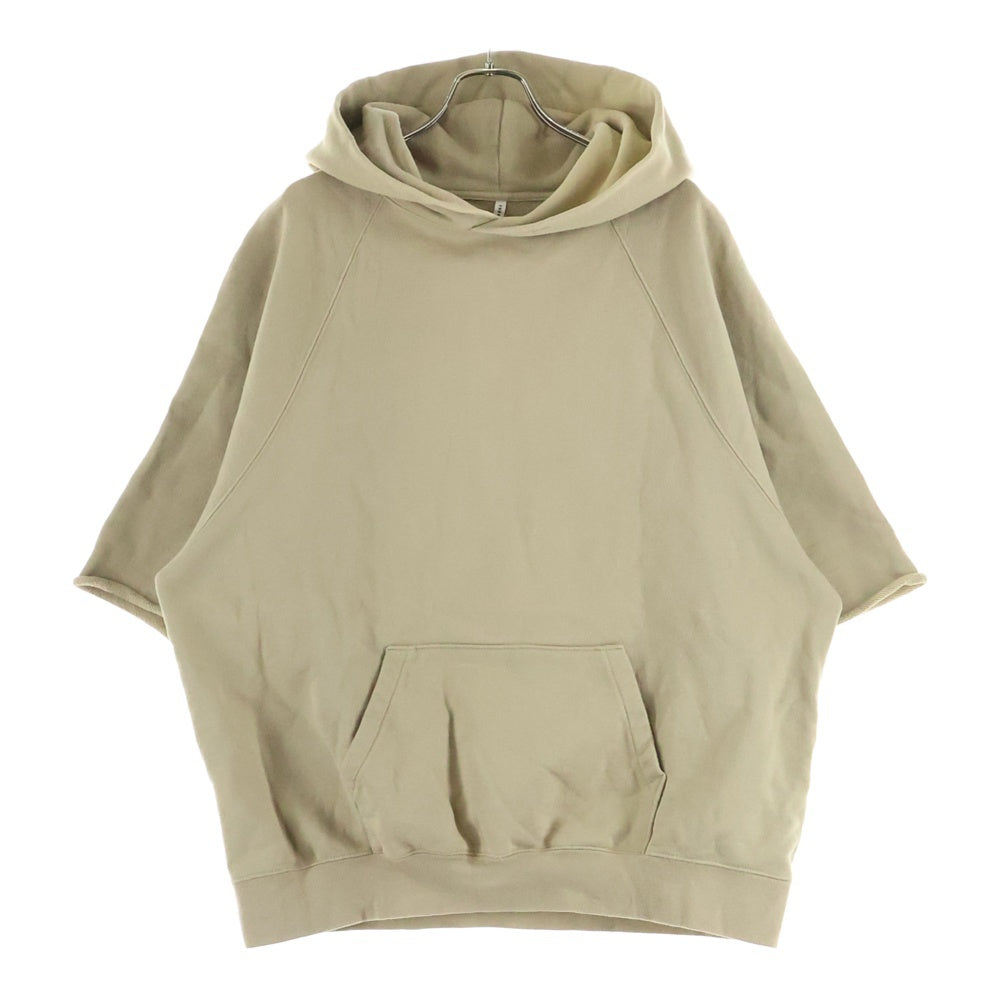 FEAR OF GOD ESSENTIALS(フィアオブゴッド エッセンシャルズ) CUTOFF SLEEV PULLOVER HOODIE カットオフ スリーブ スウェット プルオーバーパーカー ベージュ