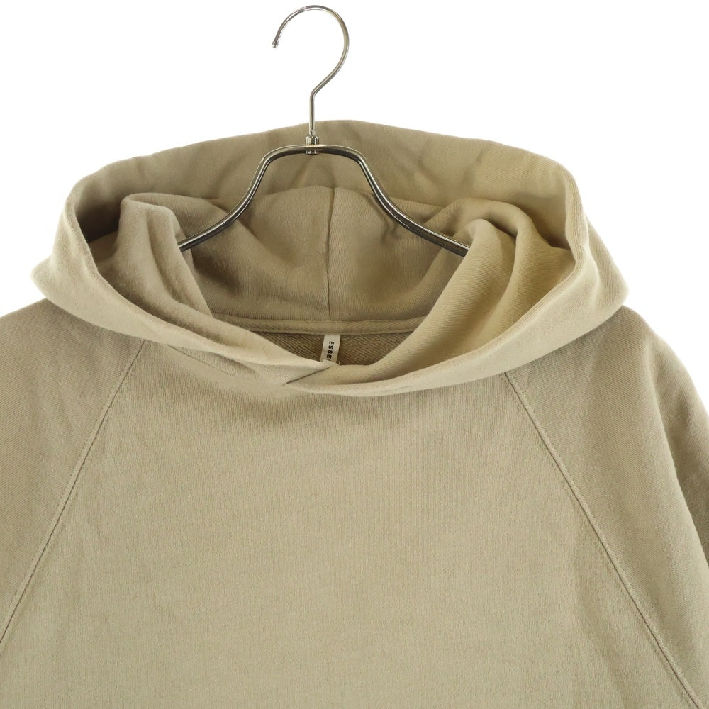 FEAR OF GOD ESSENTIALS(フィアオブゴッド エッセンシャルズ) CUTOFF SLEEV PULLOVER HOODIE カットオフ スリーブ スウェット プルオーバーパーカー ベージュ