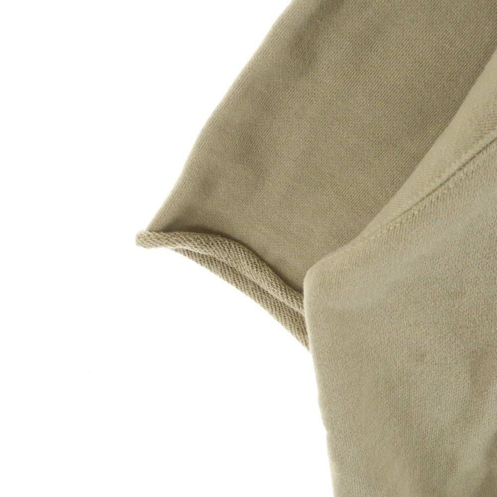 FEAR OF GOD ESSENTIALS(フィアオブゴッド エッセンシャルズ) CUTOFF SLEEV PULLOVER HOODIE カットオフ スリーブ スウェット プルオーバーパーカー ベージュ