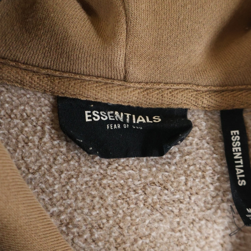 FEAR OF GOD ESSENTIALS(フィアオブゴッド エッセンシャルズ) SOLID SWEAT FOODIE ソリッドスウェットフーディー プルオバーパーカー ブラウン