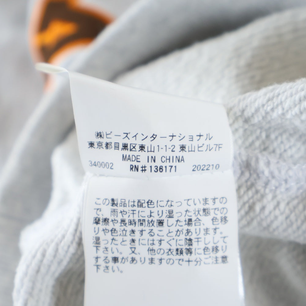 X-LARGE(エクストララージ) ONTRAST COLOR HALF ZIP HOODED SWEAT コントラストカラー ハーフジップ スウェット プルオーバーパーカー グレー/ブラウン 101223012015