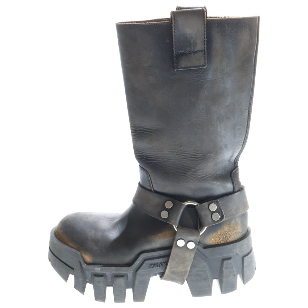 BALENCIAGA(バレンシアガ) 24AW BULLDOZER HARNESS ブルドーザー ハーネスブーツ ブラック 802352