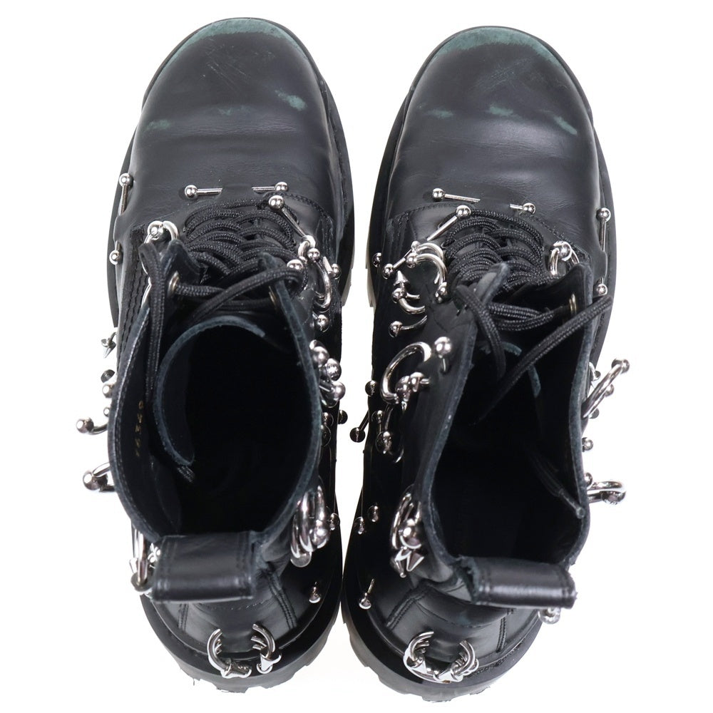 BALENCIAGA(バレンシアガ) STRIKE 20MM ストライク ピアーシング レザーブーツ ブラック 763495