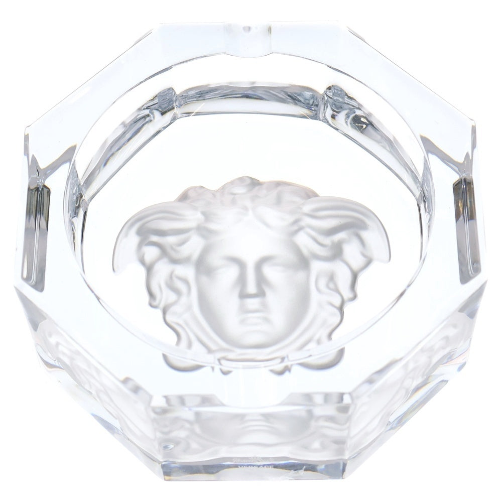 VERSACE(ヴェルサーチ) ルミエール アッシュトレイ クリスタル 16cm 灰皿 クリア
