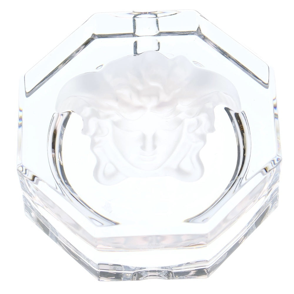 VERSACE(ヴェルサーチ) ルミエール アッシュトレイ クリスタル 16cm 灰皿 クリア