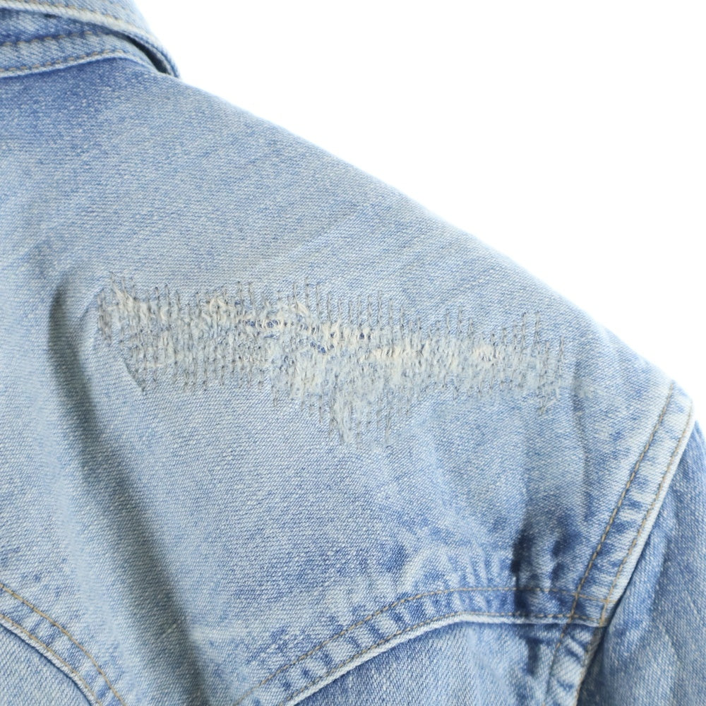T.M.T(ティーエムティー) 18SS REVIVAL CRUSH DENIM SHIRT リバイバルクラッシュ 長袖テデニムシャツ インディゴ TSH-S18SP02