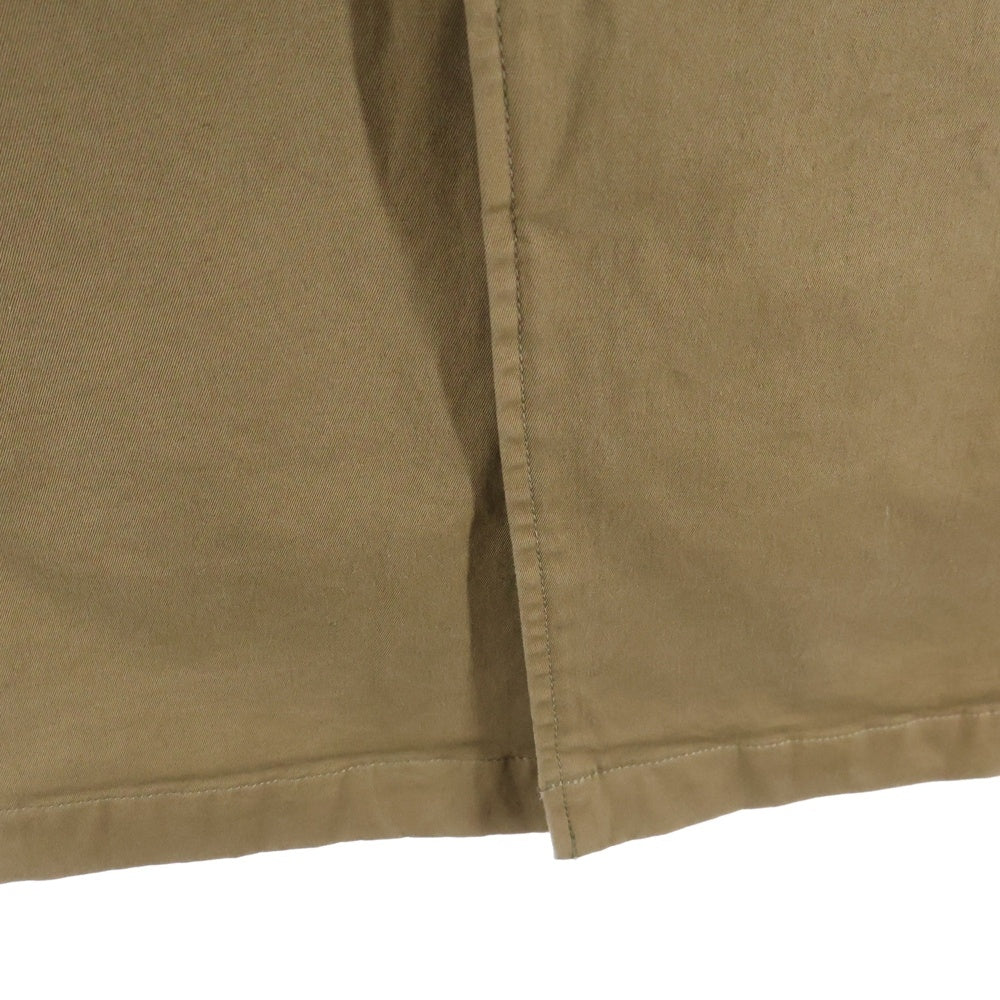 LOUNGE LIZARD(ラウンジリザード) コットン ステンカラーコート ジャケット ブラウン