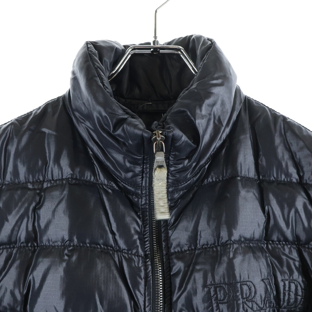 PRADA SPORT(プラダ スポーツ) ラバーワッペン 中綿ジャケット ナイロン ブラック