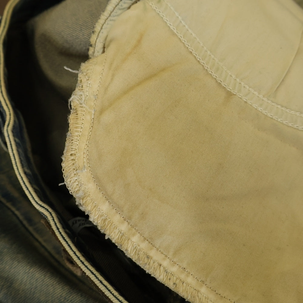 DIESEL(ディーゼル) BELTHER ダメージ加工 クラッシュデニムパンツ レギュラー WASH0830J