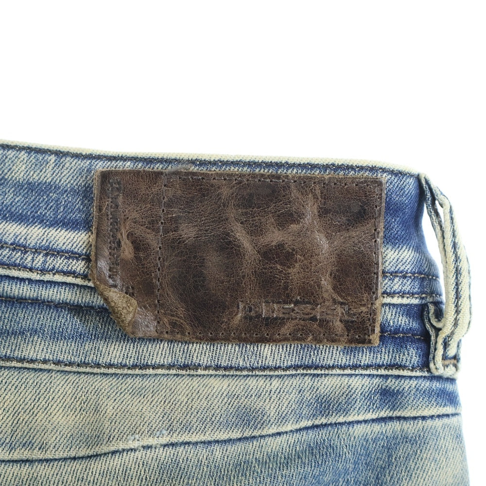 DIESEL(ディーゼル) BELTHER ダメージ加工 クラッシュデニムパンツ レギュラー WASH0830J