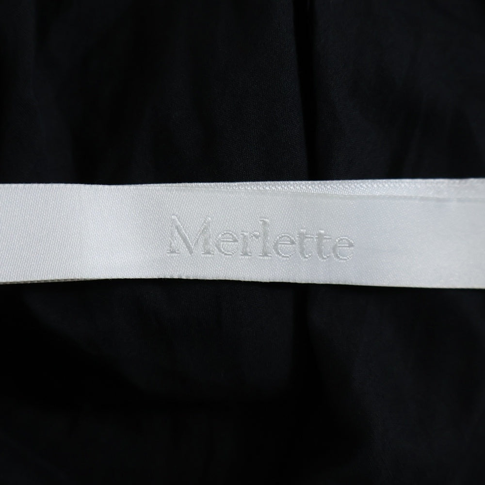 Merlette(マーレット) ティアード ノースリーブ ワンピース ブラック レディース 3010300316