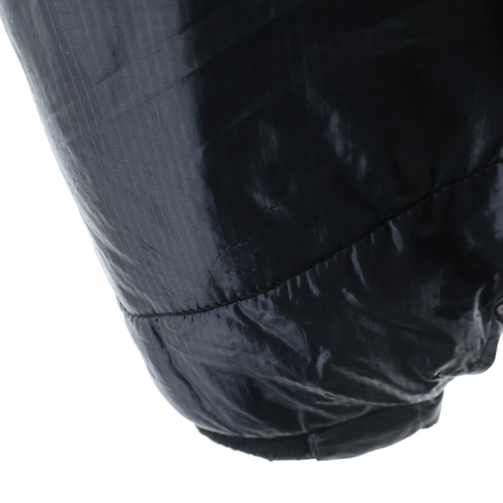 THE NORTH FACE(ザノースフェイス) ロゴ刺繍 フーデッド中綿ジャケット ブラック NY17700