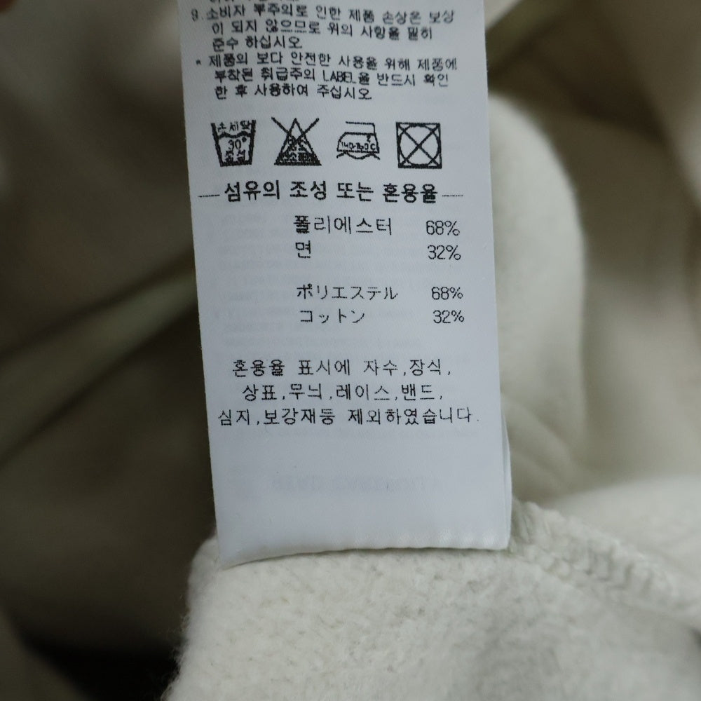 SCULPTOR(スカルプター) Beaded Saint Hoodie Zip-Up Dirty ビーデッド セイント フーディー ジップアップ スウェット パーカー ホワイト CS24A121FLWHS