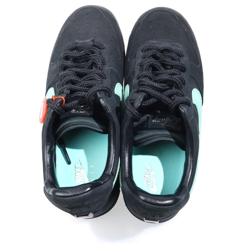 NIKE(ナイキ) ×TIFFANY&CO AIR FORCE 1 LOW 1837 BLACK ティファニー エアフォース1 ローカットスニーカー ブラック US8/26cm DZ1382-001