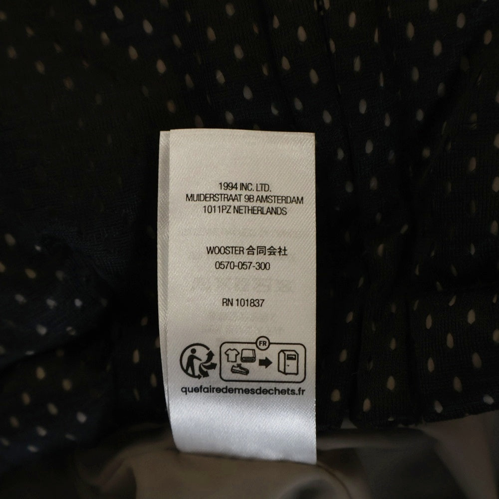 SUPREME(シュプリーム) 23SS Mesh Jersey Puffer Jacket メッシュジャージ ロゴデザイン パファージャケット ブラック