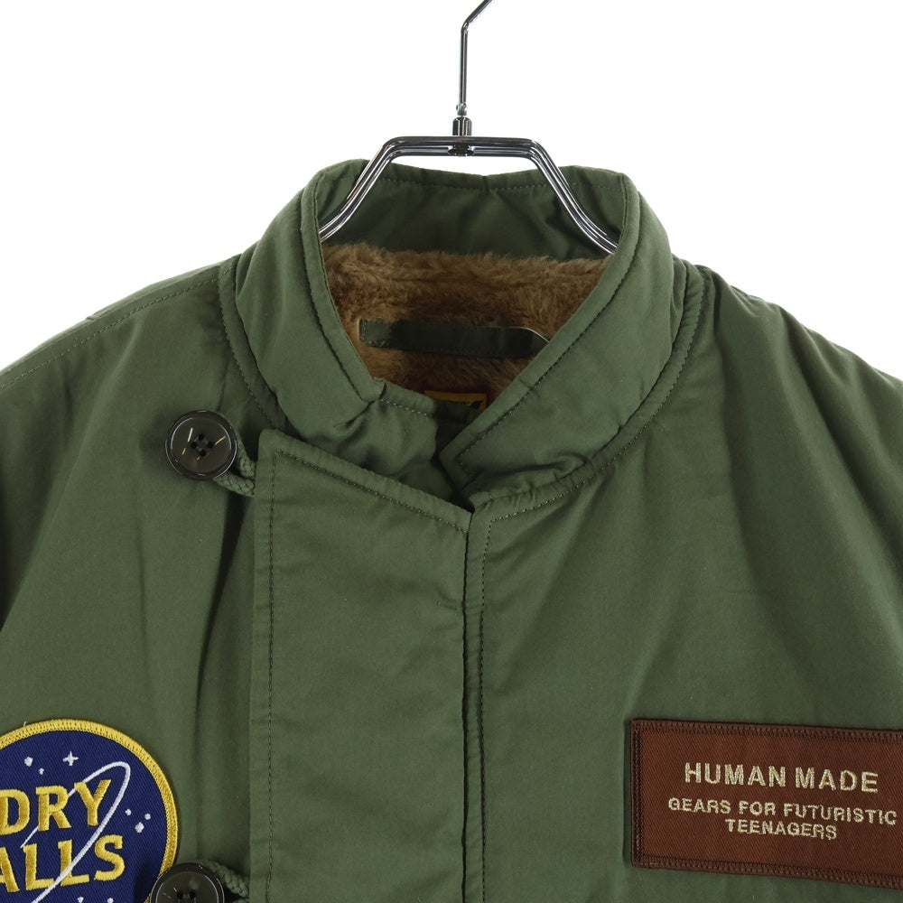 HUMAN MADE(ヒューマンメイド) N2 FLIGHT JACKET フロントロゴデザイン ジップアップ フライトジャケット カーキ