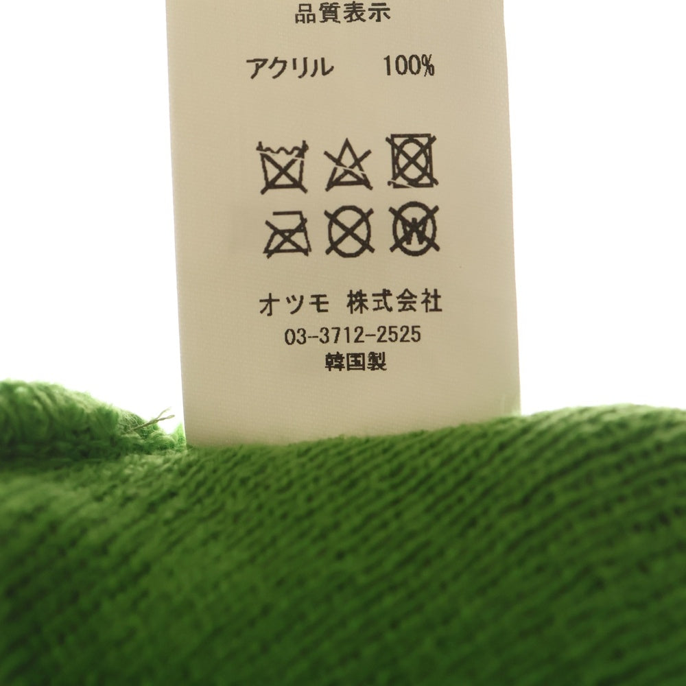 HUMAN MADE(ヒューマンメイド) ロゴパッチデザイン ビーニー ニット帽 帽子 グリーン