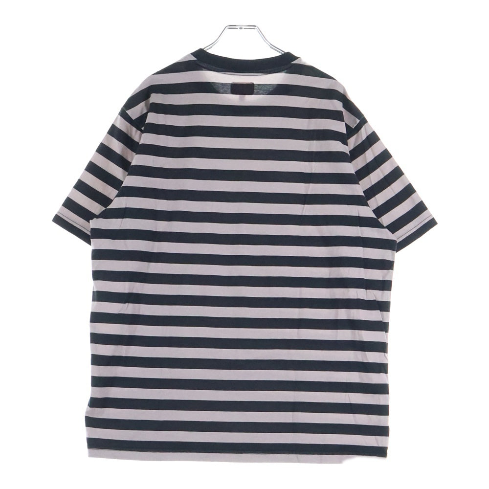 SUPREME(シュプリーム) 22SS Reverse Stripe S/S Top リバース ストライプ クルーネック半袖Tシャツ カットソー ピンク/ブラック