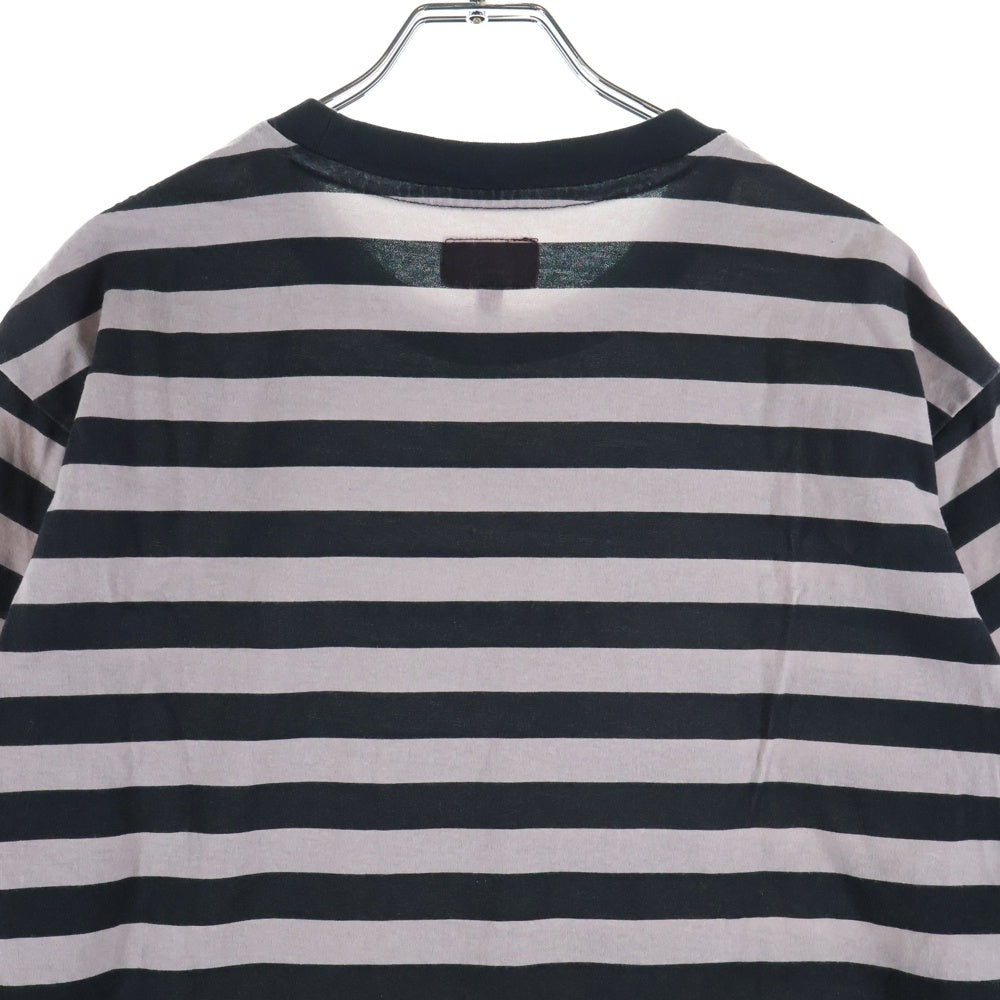 SUPREME(シュプリーム) 22SS Reverse Stripe S/S Top リバース ストライプ クルーネック半袖Tシャツ カットソー ピンク/ブラック