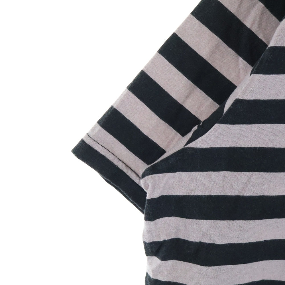 SUPREME(シュプリーム) 22SS Reverse Stripe S/S Top リバース ストライプ クルーネック半袖Tシャツ カットソー ピンク/ブラック