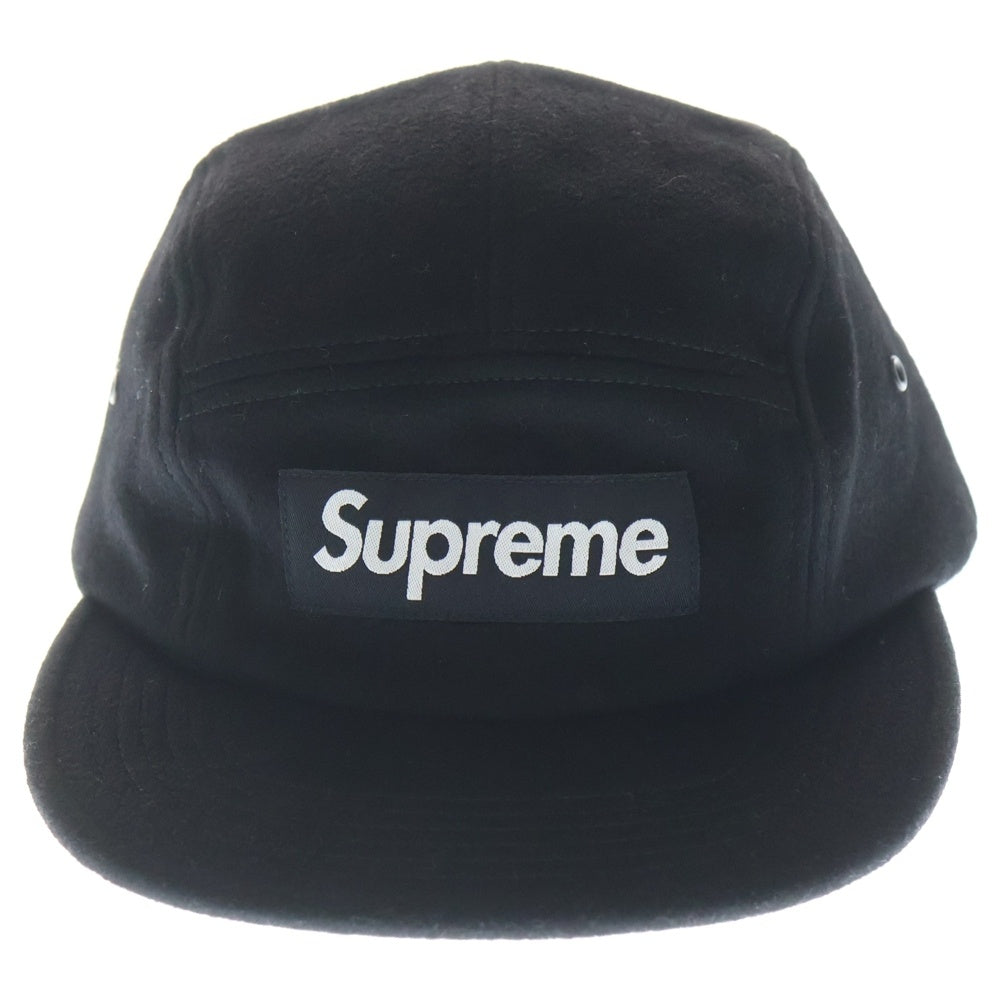 SUPREME(シュプリーム) 17AW Wool Camp Cap ボックスロゴ ウール キャンプ キャップ 帽子 ブラック
