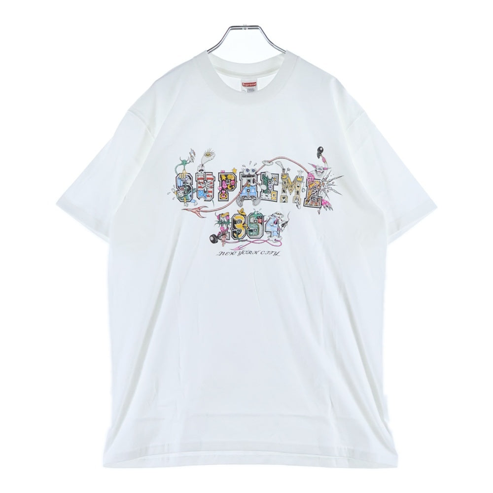 SUPREME(シュプリーム) 24SS Varsity Tee バーシティ クルーネック半袖Tシャツ カットソー ホワイト