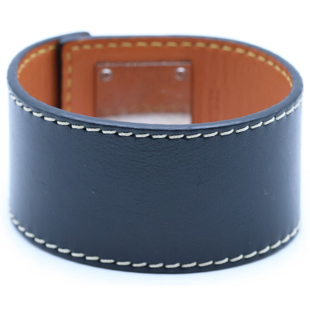 LOEWE(ロエベ) アナグラム レザー ブレスレット ブラック 181951