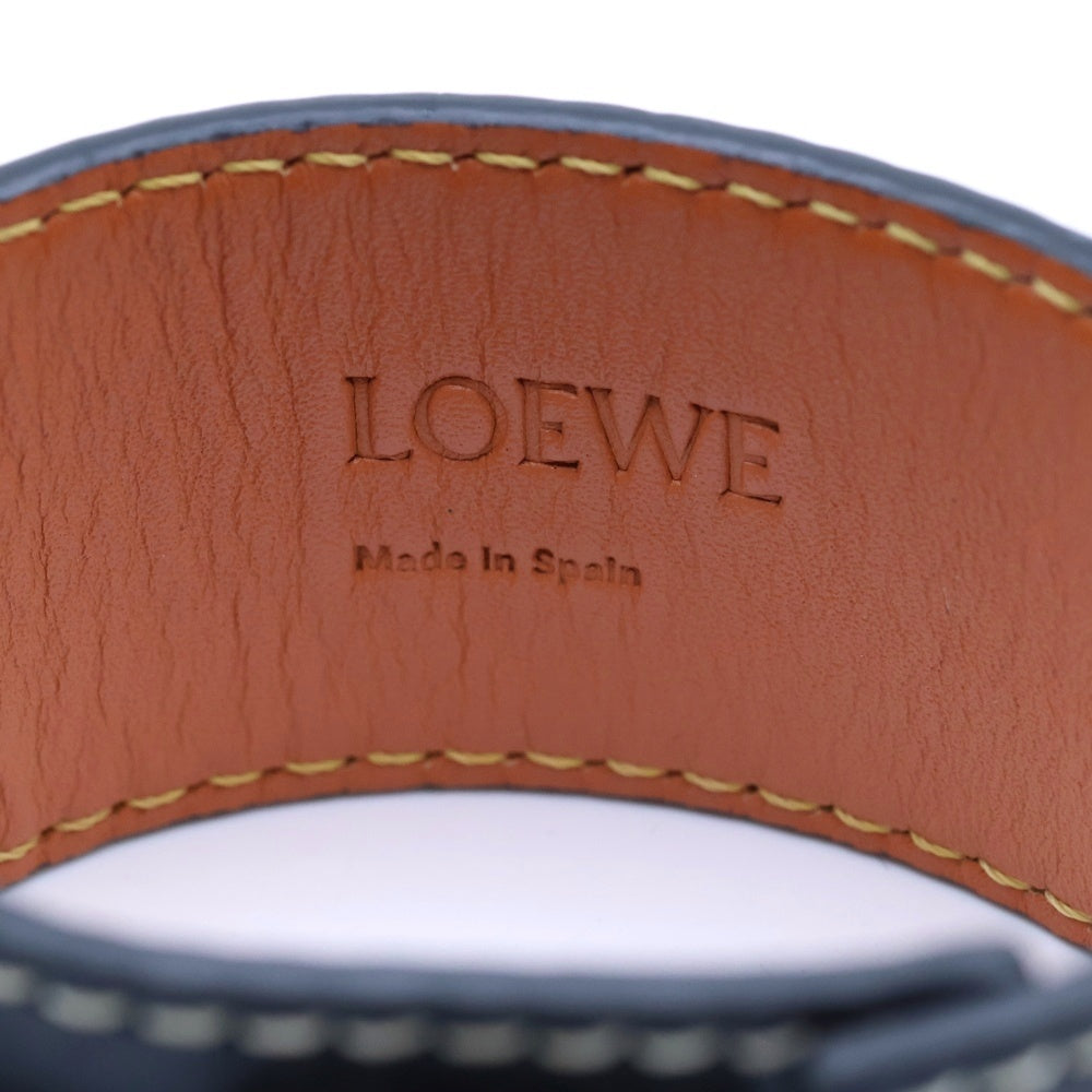 LOEWE(ロエベ) アナグラム レザー ブレスレット ブラック 181951