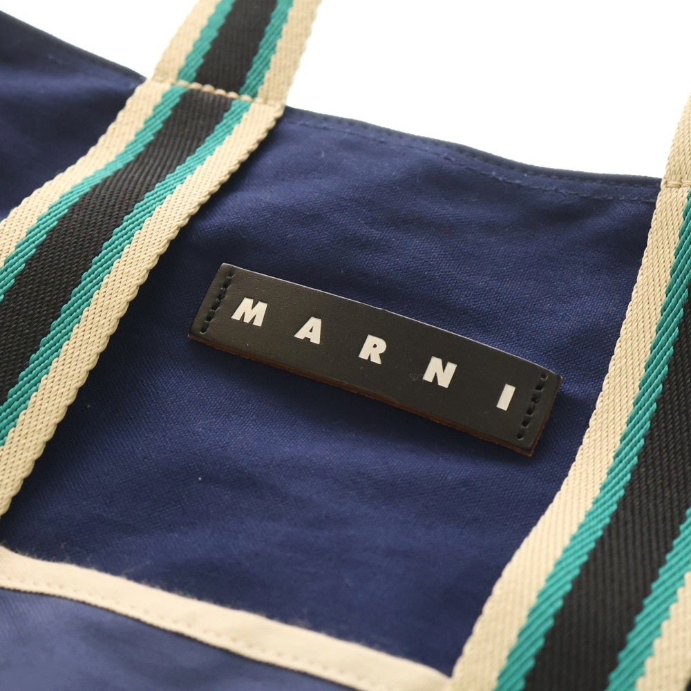 MARNI(マルニ) ブロックキャンバス トートバッグ ブルー SHMH0047A1T0000 レディース