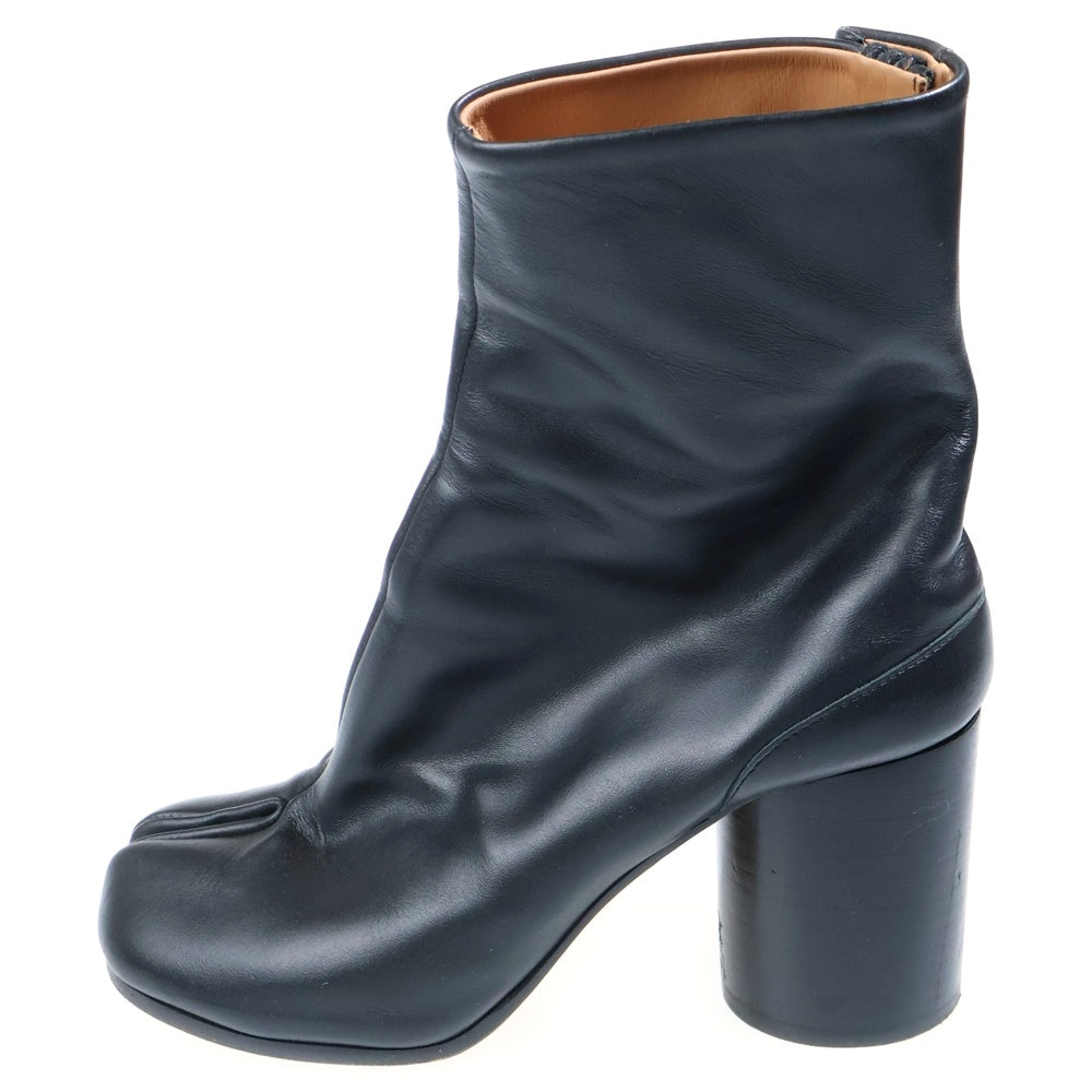 Maison Margiela(メゾンマルジェラ) TABI ANKLE BOOT 6cm サイドジップアップ レザー 足袋ブーツ ブラック S57WU0132