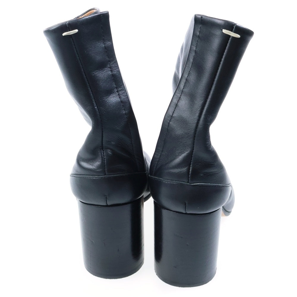 Maison Margiela(メゾンマルジェラ) TABI ANKLE BOOT 6cm サイドジップアップ レザー 足袋ブーツ ブラック S57WU0132