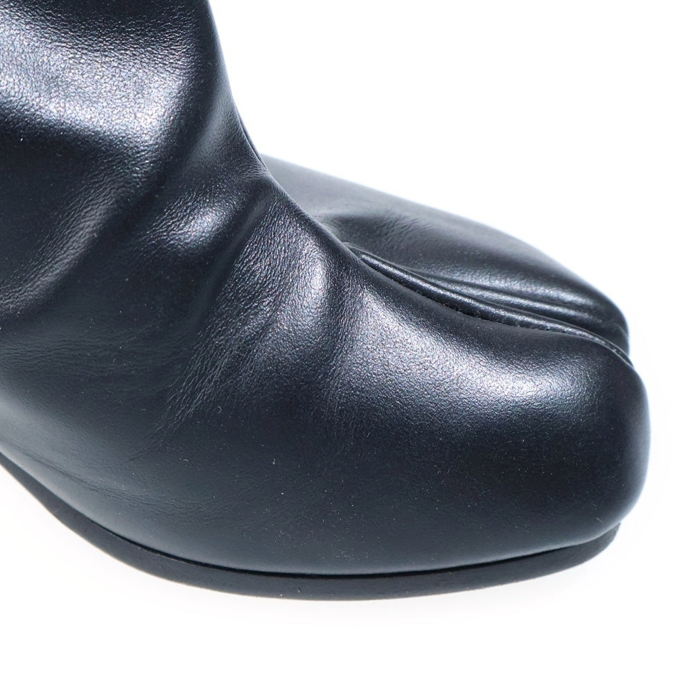 Maison Margiela(メゾンマルジェラ) TABI ANKLE BOOT 6cm サイドジップアップ レザー 足袋ブーツ ブラック S57WU0132