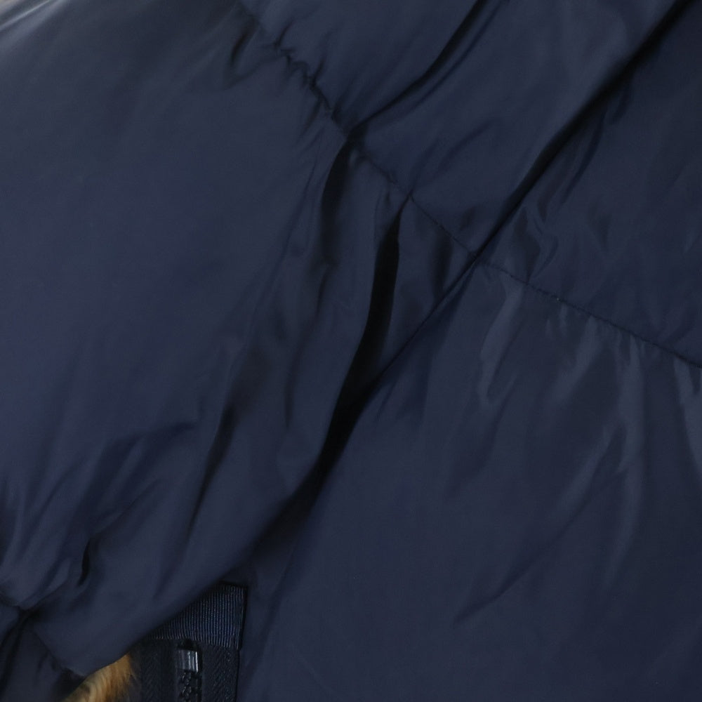 NIKE(ナイキ) ×Sacai 20AW W NRG Rh PARKA エコファー ドッキングデザイン フーデッド ジップアップ ダウンジャケット ネイビー CT3267-475