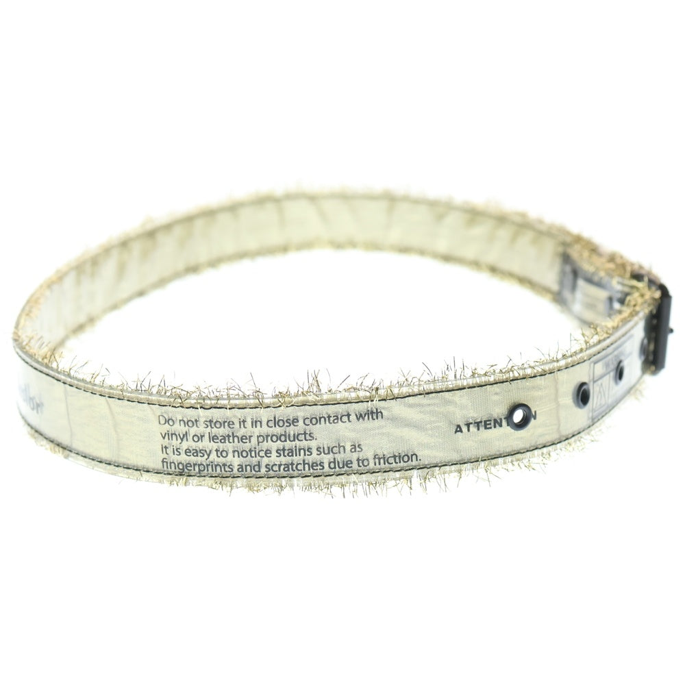 kolor(カラー) 21SS THE PVC BELT PRODUCT スパンコールデザイン PVCベルト ゴールド レディース