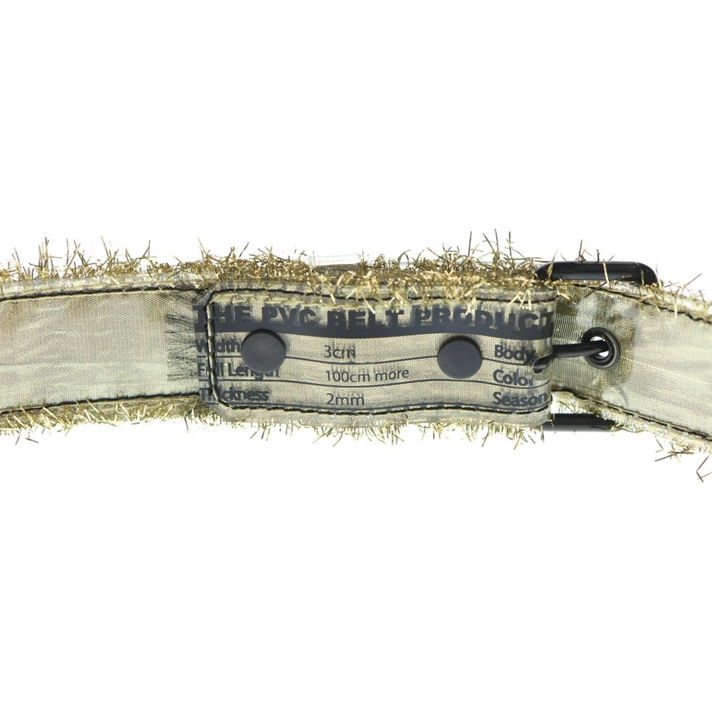 kolor(カラー) 21SS THE PVC BELT PRODUCT スパンコールデザイン PVCベルト ゴールド レディース