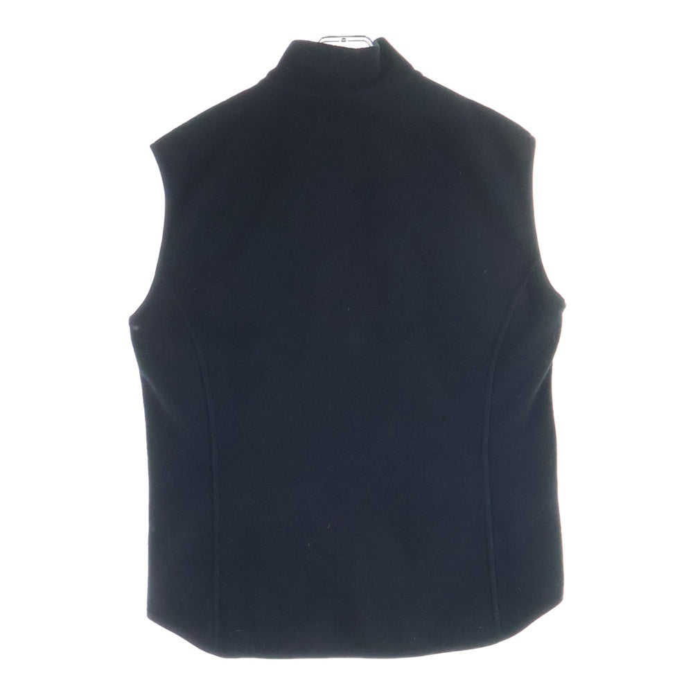 PRADA SPORT(プラダ スポーツ) フロントロゴプレート ダブルポケット ジップアップ ボアベスト ブラック SJG13 E36