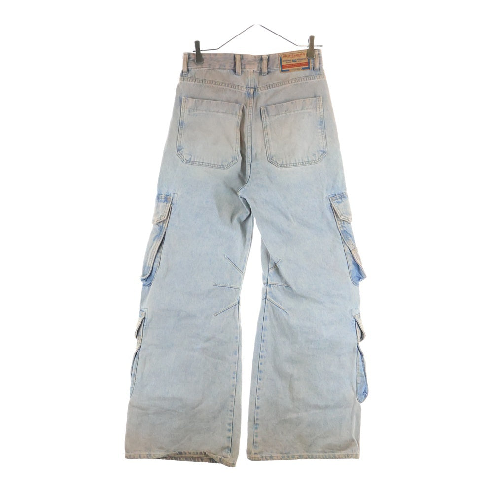 DIESEL(ディーゼル) D-SIRE-CARGO マルチポケット ロゴパッチデザイン ボタンフライ デニムパンツ レディース A13317
