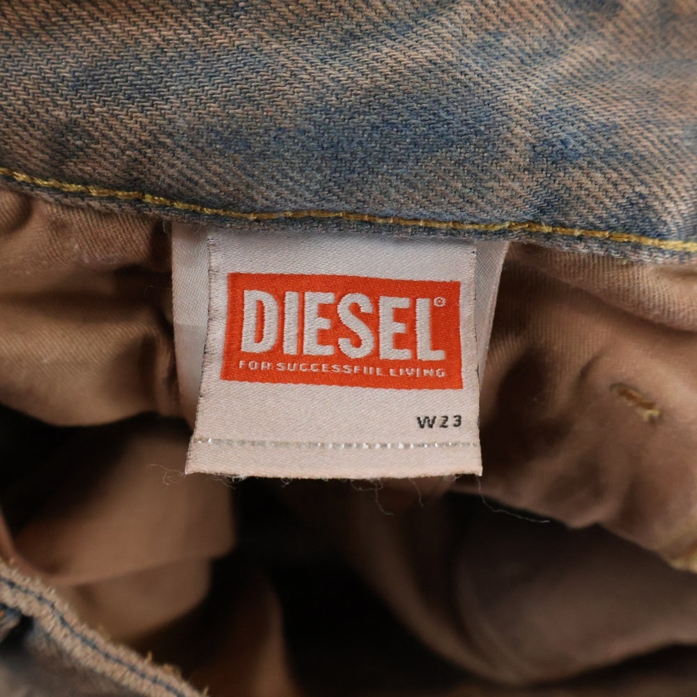 DIESEL(ディーゼル) D-SIRE-CARGO マルチポケット ロゴパッチデザイン ボタンフライ デニムパンツ レディース A13317