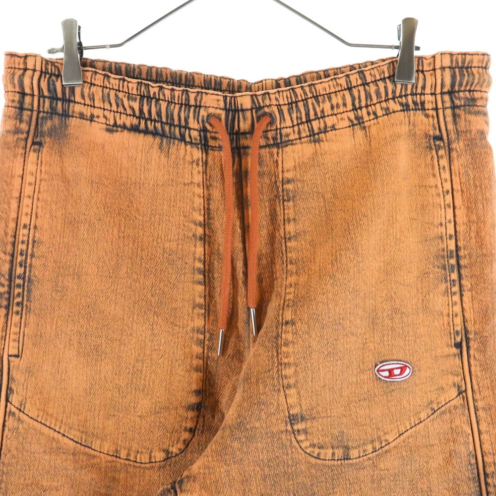 DIESEL(ディーゼル) D-MARTIANS-NE JOGGJEANS ロゴデザイン マルチポケット ドローストリング イージー デニムパンツ オレンジ A03924