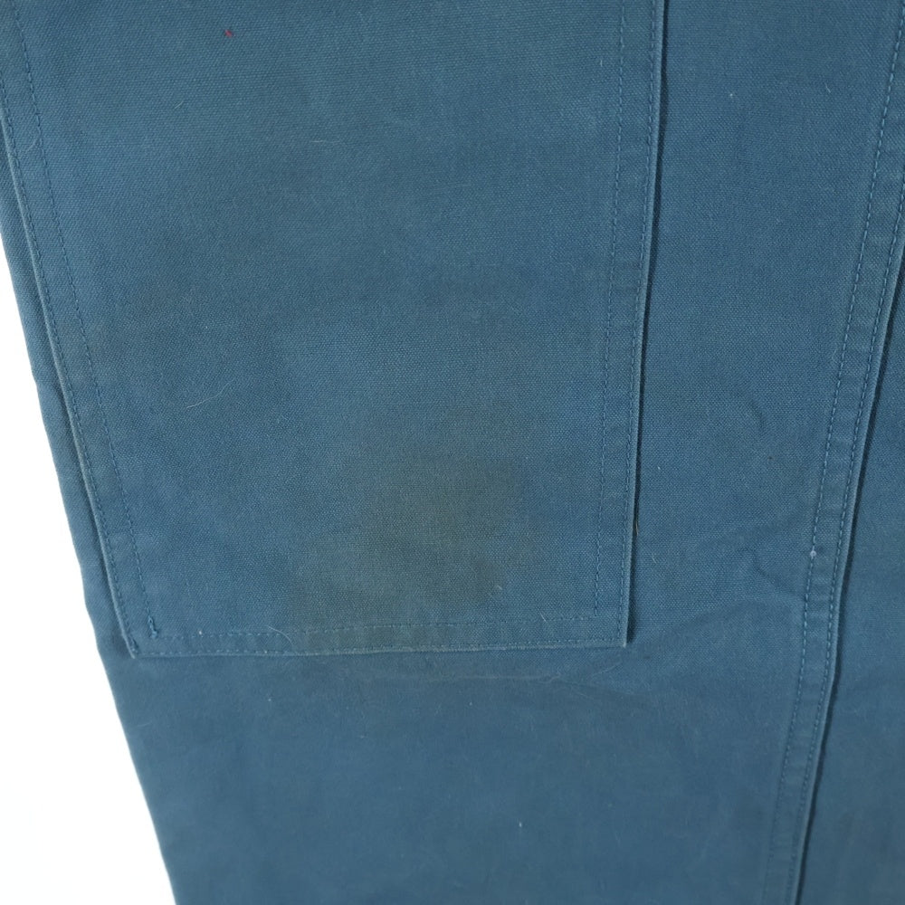 AURALEE(オーラリー) 22AW COTTON OILED CANVAS PANTS コットン オイルド ダブルニーパンツ ブルー A22AP020C