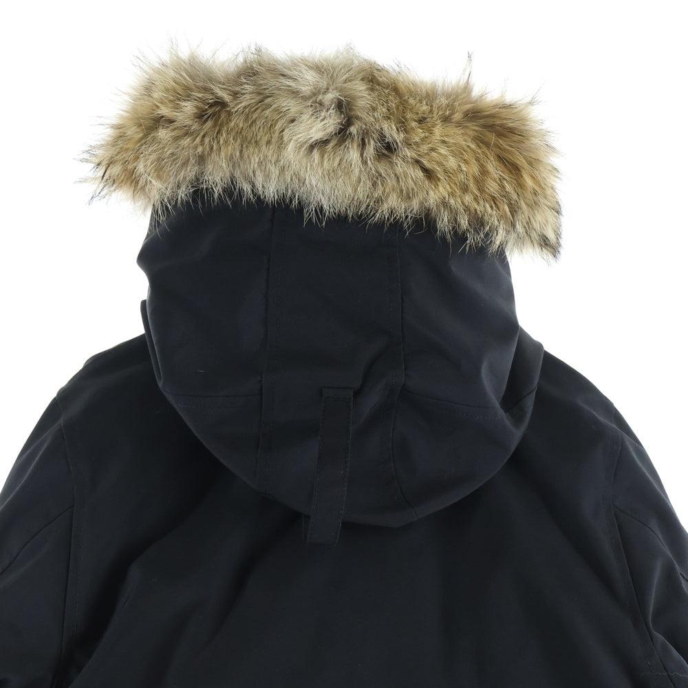 CANADA GOOSE(カナダグース) LABRADOR DOWN JACKET ラブラドール ワッペンロゴ ファーフーデッド ダウンジャケット レディース ブラック 7967JL