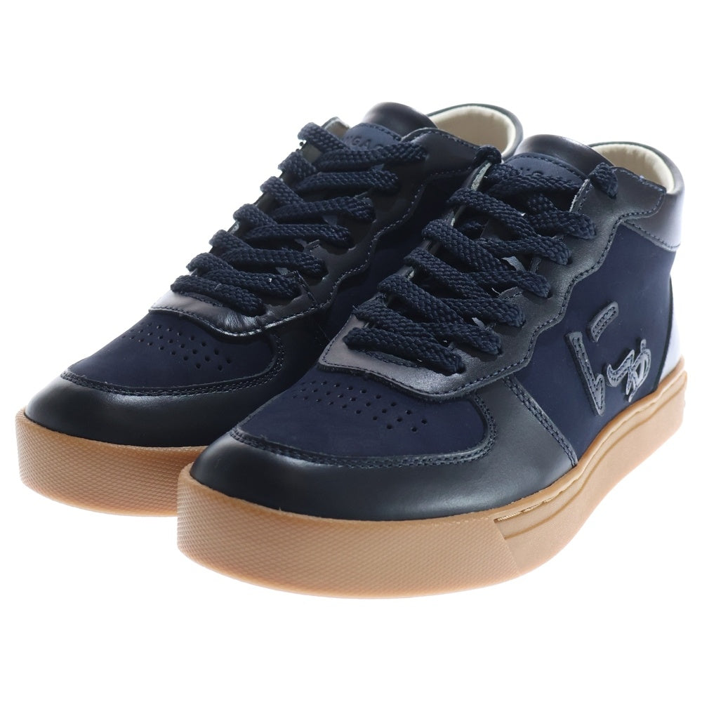 Sangacio(サンガッチョ) SG MID NAVY レザー ミッドカットスニーカー ネイビー レディース US5.5/23cm