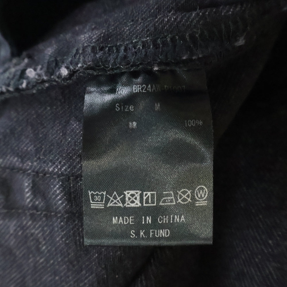 BREATH(ブレス) GRUNGE WIDE DENIM PANTS ダメージ加工 グランジ ワイド デニムパンツ ブラック BR24AW-P1007