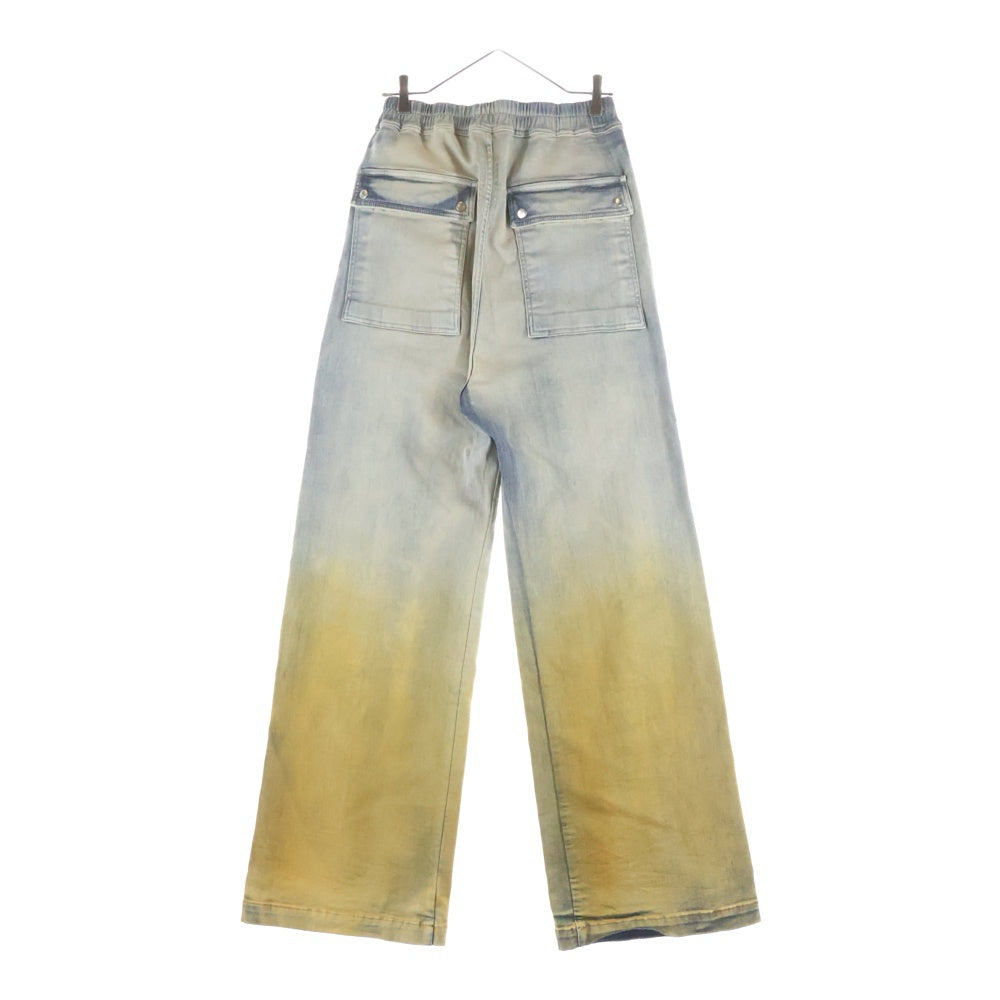 Rick Owens DRKSHDW(リックオウエンス ダークシャドウ) SKYDE GETH BELAS スカイド ゲス ベラス マルチポケット ドローストリング デニムパンツ インディゴ DS01D1327-SKYDE