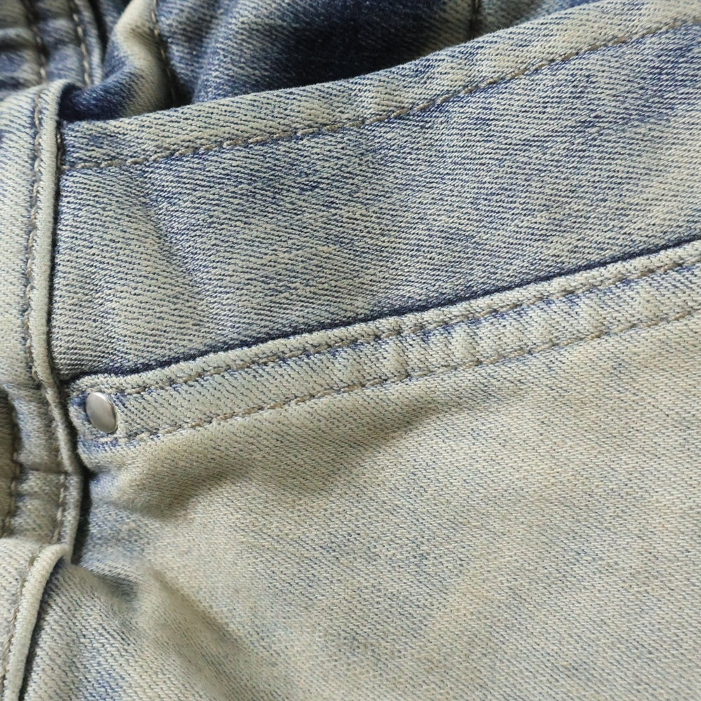 Rick Owens DRKSHDW(リックオウエンス ダークシャドウ) SKYDE GETH BELAS スカイド ゲス ベラス マルチポケット ドローストリング デニムパンツ インディゴ DS01D1327-SKYDE