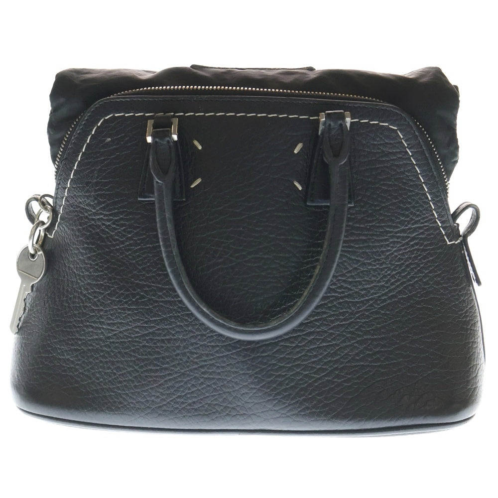 Maison Margiela(メゾンマルジェラ) 5AC ミニ カーフレザー 2WAY ハンドバック ショルダーバック ブラック S56WG0082 P0396 レディース