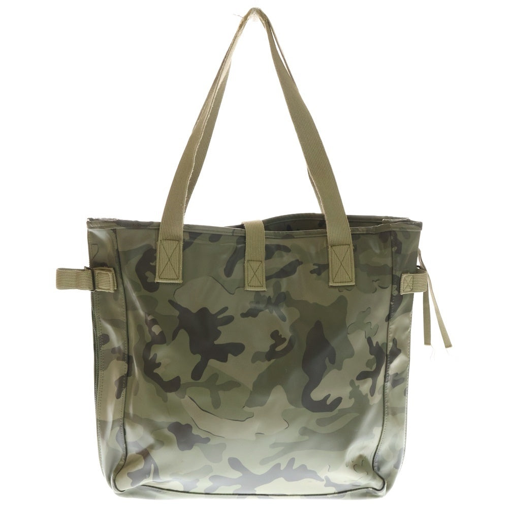LUGGAGE LABEL(ラゲッジレーベル) TOTE BAG 迷彩柄 ロゴデザイン トートバッグ カーキ レディース